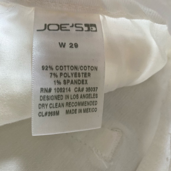 Joe’s Capri White Jeans- NWT - Picture 5 of 6